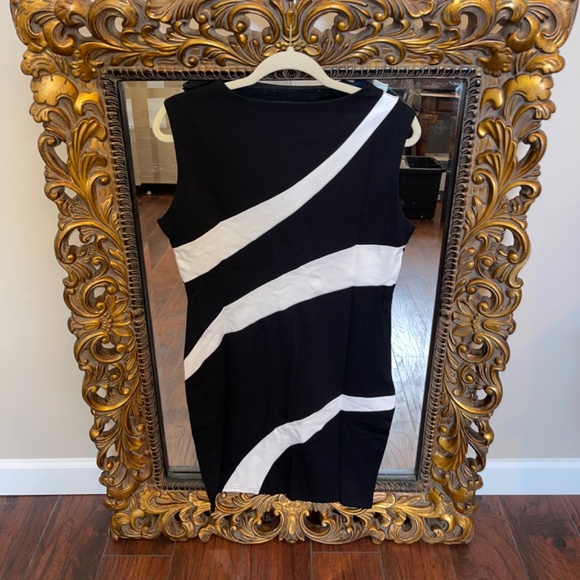 HOMEYEE Black/White Dress Ladies Size XL - Picture 2 of 8